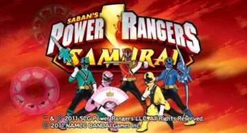 Power Rangers Samurai screen shot title